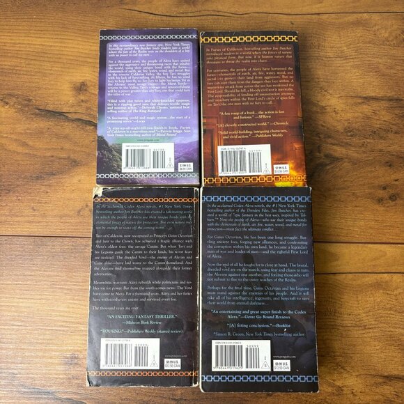 Jim Butcher Codex Alera Series 4 Paperback Books 1,2,5,6 Furies Calderon Academ - Picture 5 of 9